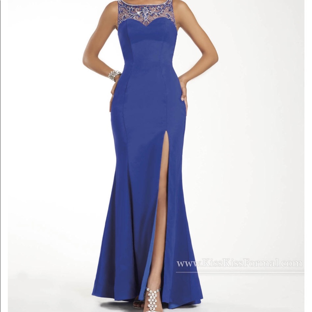 Royal Blue Abby Paige #P3907 Mermaid Gown.